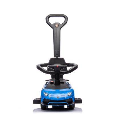 Image showing  Lamborghini 3-in-1 Kids Push Ride On Toy Car, FR3444-BLUE