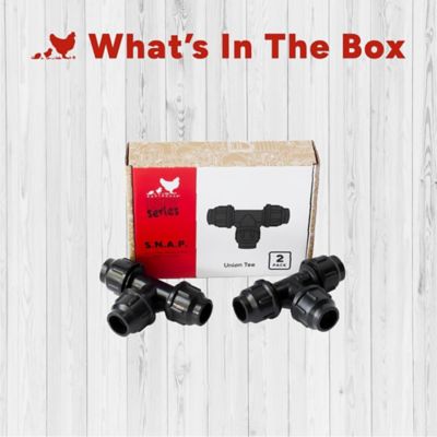 Image showing  S.N.A.P Glueless PVC Tees - 2 Pack