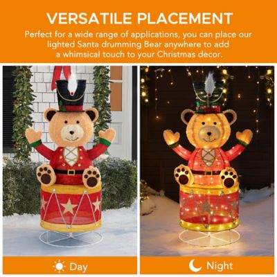 Image showing 6 th SunjoyChristmas Lighted Drumming Bear