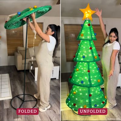 Image showing Christmas Lighted Holiday Tree