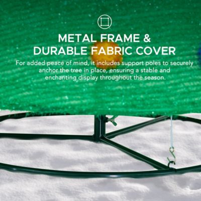 Image showing 7 th SunjoyChristmas Lighted Holiday Tree