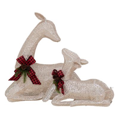 Sunjoy Christmas Lighted Lying Deer