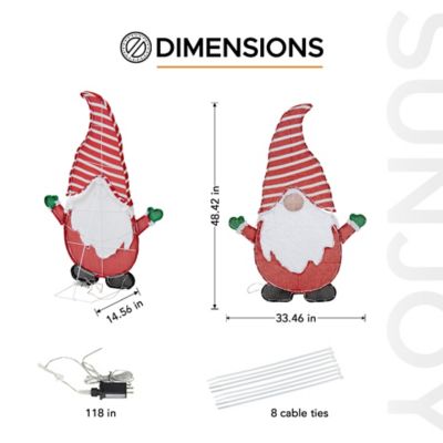 Image showing  Christmas Lighted Gnome