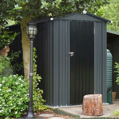 Veikous Heavy Duty Storage Shed with Lockable Door and Vents Ideal for Bicycles and Tools