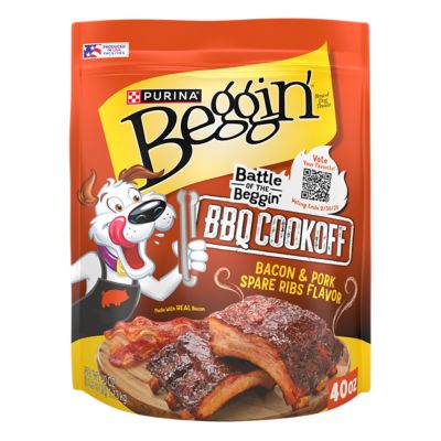 Purina Beggin' Pork Spare Ribs & Bacon Flavor Dog Treats, 42.2 oz.