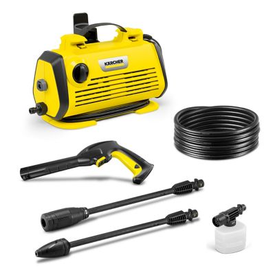 Karcher K 3 Horizontal FJ (Foam Jet) 1800 PSI, 1.45 GPM Electric Pressure Washer, with Foam Jet, Dirt Blaster and Vario wand