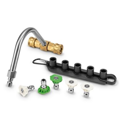 Image showing 6 th Karcher Gutter Cleaner Kit (Max 3500 PSI) Effective Cleaning of Gutters with Pressure Washer, Includes Five Nozzles