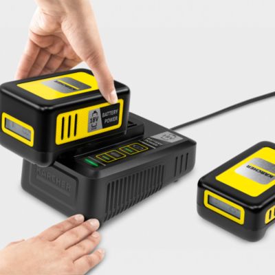Image showing  Fast Battery Recharger 18V, charger Karcher Battery Power Platform batteries