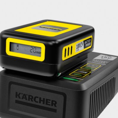 Image showing  Fast Battery Recharger 18V, charger Karcher Battery Power Platform batteries