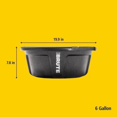 Image showing 7 th Rubbermaid BRUTE Heavy-Duty Feed Pan, 2220948