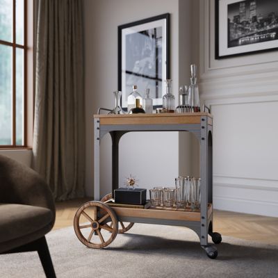 northbeam The Entertainer Bar Serving Cart