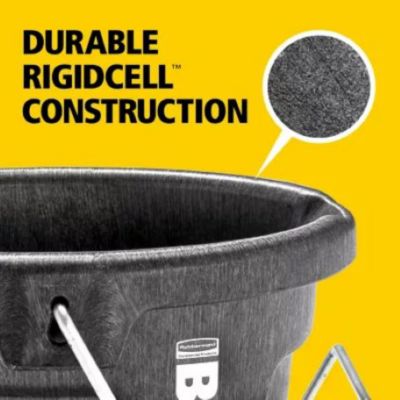 Image showing  BRUTE 2 gal. 3-in-1 Heavy-Duty Flat Back Bucket, 2220947
