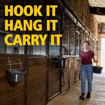 Image showing  BRUTE 2 gal. 3-in-1 Heavy-Duty Flat Back Bucket, 2220947