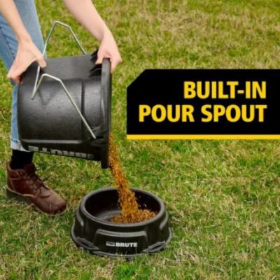 Image showing  BRUTE 2 gal. 3-in-1 Heavy-Duty Flat Back Bucket, 2220947