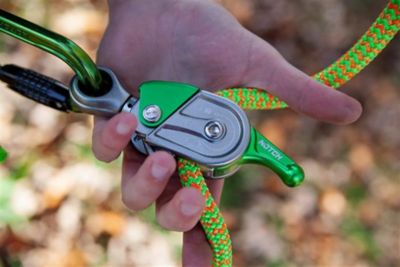Image showing 5 th Notch Glide Rope Grab Black-Teal, CE Certified (64055B)