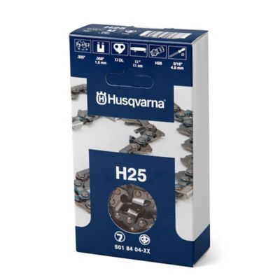 Husqvarna 18 in. H25 Semi-Chisel Chainsaw Chain, 0.325 in. Pitch, 0.058 in. Gauge, 72 Drive Links
