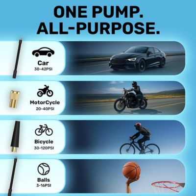 Image showing 5 th Bullseye Pocket Air 3000mAh 100 PSI Electric Air Compressor Portable Tire Inflator