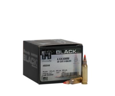 Image showing  Ammo 4.6X30mm 38 GR V-Max Black