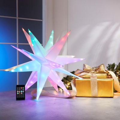 Image showing 6 th FlipoTwinklers 22 in. LED Decorative Star