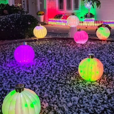 Image showing 8 th FlipoTwinklers 18 in. LED Decorative Orb