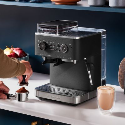 Image showing  Semi Automatic Espresso Machine with Burr Grinder, KES6551BK
