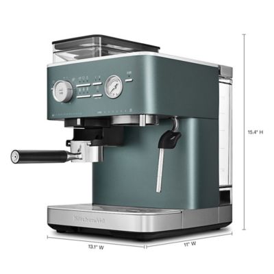 Image showing 6 th KitchenAid Semi Automatic Espresso Machine with Burr Grinder, KES6551JP