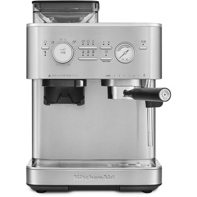 KitchenAid Semi Automatic Espresso Machine with Burr Grinder, KES6551SX