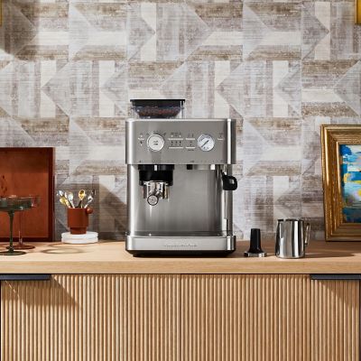 Image showing  Semi Automatic Espresso Machine with Burr Grinder, KES6551SX