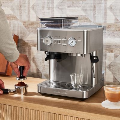 Image showing  Semi Automatic Espresso Machine with Burr Grinder, KES6551SX