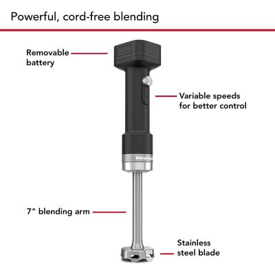 Image showing  Go Cordless Hand Blender with Battery