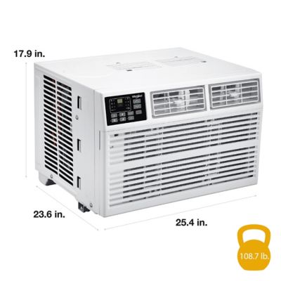 Image showing  18,000 BTU Window-Mounted Air Conditioner with Supplemental Heat