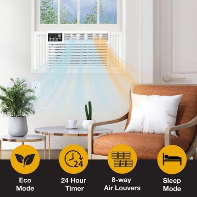 Image showing 5 th Whirlpool 23,200 BTU Window-Mounted Air Conditioner with Supplemental Heat