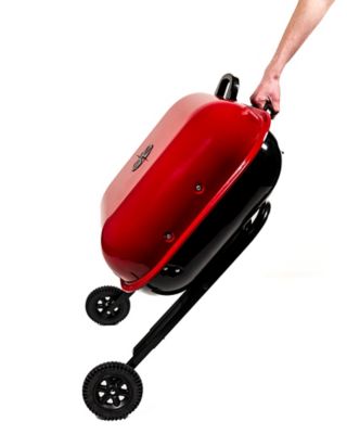 Image showing  Walk-A-Bout 2.0 Charcoal Grill with Wheels, Red