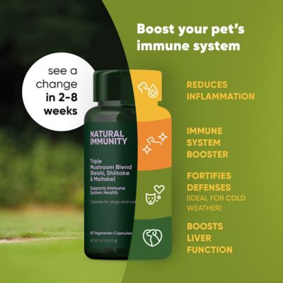 Image showing  Natural Immunity Triple Mushroom Blend for Cats & Dogs, 60 ct.