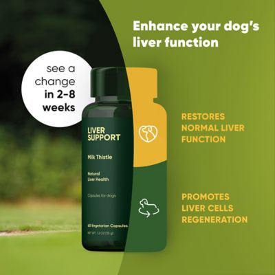 Image showing  Milk Thistle Liver Supprt for Dogs, Vegan Capsules, 60 ct.