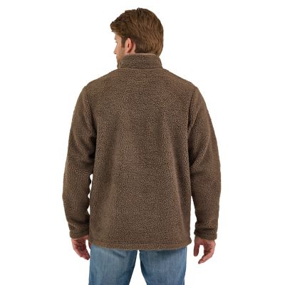 Image showing 1 th Wrangler Men's Sherpa 1/4 Snap Pullover