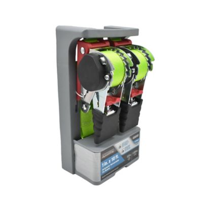 Image showing  10 ft. Automatic Retractable Tie-Down Straps, 1,000 lb. Break Strength, 2-Pack