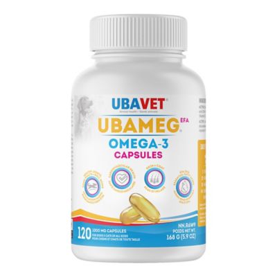 UbaVet Ubameg EFA Omega - 3 Fatty Acid Capsules for Dogs