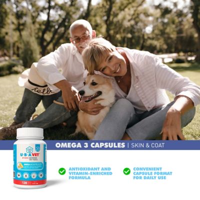 Image showing  Ubameg EFA Omega 3 Fatty Acid Capsules for Dogs