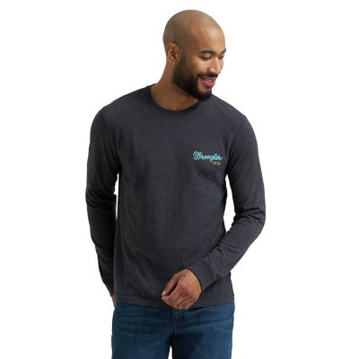 Image showing 0 th Wrangler Men's Long Sleeve Rodeo T-Shirt