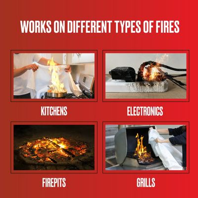 Image showing  Emergency Fiberglass Fire Blanket, 40 x 40in., 1 Pack