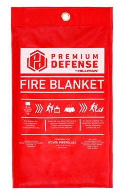 Image showing 7 th PREMIUM DEFENSE Emergency Fiberglass Fire Blanket, 40 x 40in., 1 Pack
