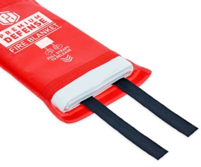 Image showing 8 th PREMIUM DEFENSE Emergency Fiberglass Fire Blanket, 40 x 40in., 1 Pack