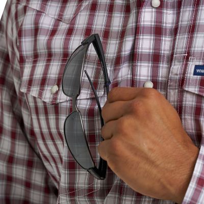Image showing 4 th Wrangler Men's Performance Plaid Shirt