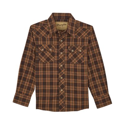 Image showing 0 th Wrangler Boy's Retro Snap Shirt