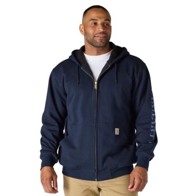 Image showing 0 th Carhartt Men's Loose Fit Fleece-Lined Logo Graphic Sweatshirt