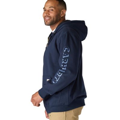 Image showing  Men's Loose Fit Fleece-Lined Logo Graphic Sweatshirt