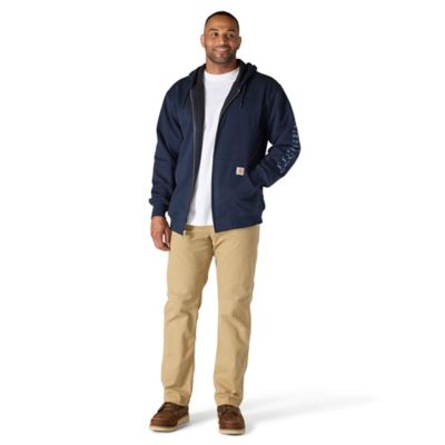 Image showing  Men's Loose Fit Fleece-Lined Logo Graphic Sweatshirt