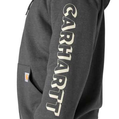 Image showing 4 th Carhartt Men's Loose Fit Fleece-Lined Logo Graphic Sweatshirt