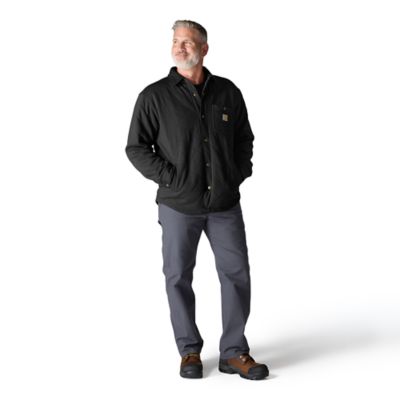 Image showing  Men's Rain Defender Loose Fit Heavyweight Quilted Snap Front Shirt Jacket